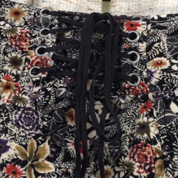 Anthropologie Edme & Esyllte "Norwegian Woods" Lace Up Skirt - 6 - Picture 2 of 7